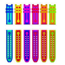 711 newest flat silicone strap 24MM factory direct sale