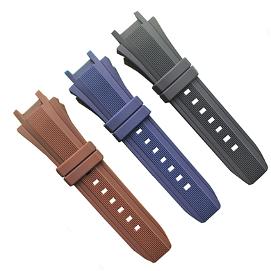629弯头硅胶表带 厂家直销钟表手表配件硅胶表带22mm表带