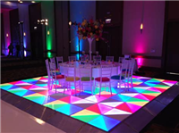 Acrylic panel RGB led dance floor for wedding disco stage equipment