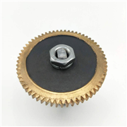 供应蜗轮蜗杆减速电机锡青铜齿轮 61.6mm铜包铁齿轮组件