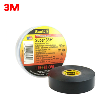 3M Scotch Super 33+ 絕緣膠布 黑 PVC耐高溫防水電工膠帶
