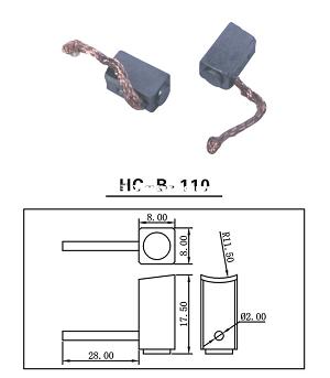 HC-B-110 80冷凝风扇碳刷