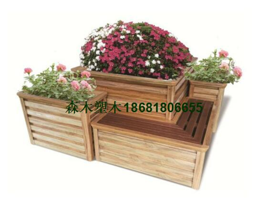 西安木塑花箱、西安马槽花箱、西安白色隔离花盆、西安街道花