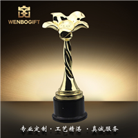WB-171054本年度最受熱銷花朵獎杯深圳市文博工藝制品有限公司定制
