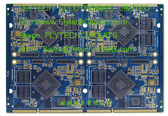 8 Layers BGA Blue ENIG PCB