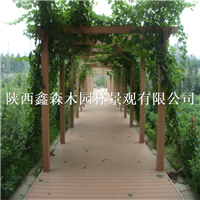 青海公园景区环外塑木地板栈道平台厂家