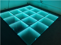 Disco Party Mirror Abyss Effect 50cm*50cm Infinite 3D LED Dance Floor