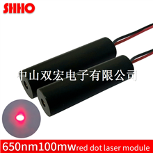 High quality 650nm 100mw red dot laser module adjustable spot red light sight ACC mode DC 3V driver 