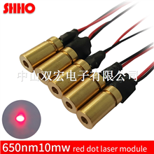 High quality 650nm 10mw red dot laser module adjustable spot diameter 6mm industrial class locator i