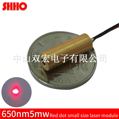 650nm 5mw Red dot laser module red light sight diameter 5mm mini brass head production location 3V A