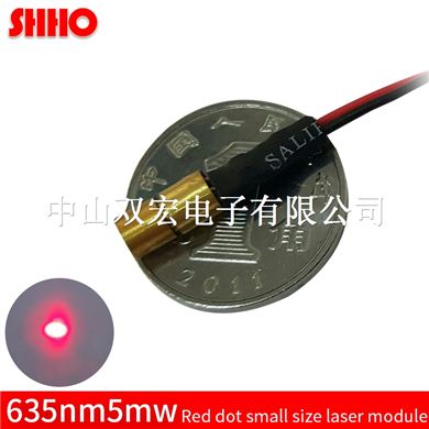 635nm 5mw red dot laser module red light super small size diameter 4mm DC 3V optical accessories ind