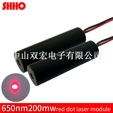 Long service life 650nm 200mw red dot laser module adjustable spot high brightness Production machin