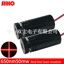 Adjustable line width 650nm 50mw red cross laser module customized industrial class position laser m