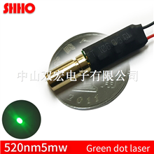 Super small size high quality 520nm 5mw green dot laser module christmas light set lawn light green 