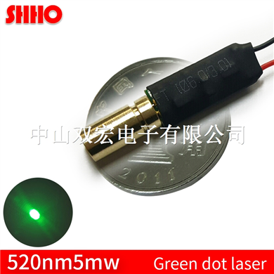 Super small size high quality 520nm 5mw green dot laser module christmas light set lawn light green 