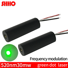 Frequency modulation 520nm 30mw green dot laser module laser point position PWM driver measurement i