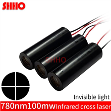 High quality laser level parts 780nm 100mw infrared cross laser module IR laser cross line industria