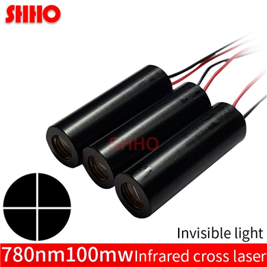 High quality laser level parts 780nm 100mw infrared cross laser module IR laser cross line industria