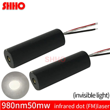 Frequency modulation 980nm 50mw infrared dot laser module IR point position PWM driver measurement i