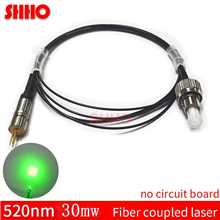 High quality customizable 520nm 30mw green light fiber coupled laser optical coupling fiber laser ma
