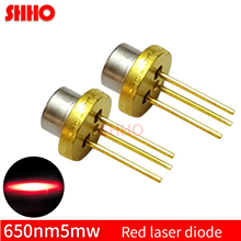 Laser semiconductor TO18/diameter 5.6mm 650nm 5mw red laser diode low power laser module accessories