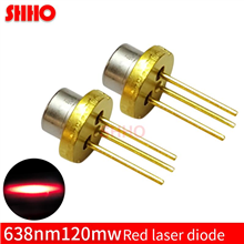 Laser semiconductor TO3.8/diameter 3.8mm small size 638nm 120mw red laser diode high power red light