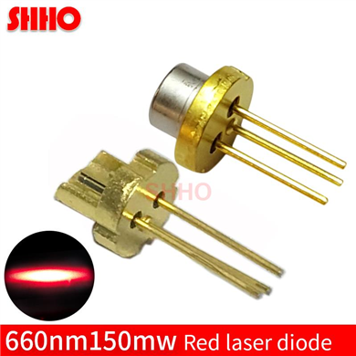 Laser semiconductor TO18/diameter 5.6mm 2.4V 660nm 150mw red laser diode high power laser light lase