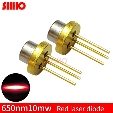 Laser semiconductor TO18/diameter 5.6mm 650nm 10mw red laser diode low power laser module accessorie