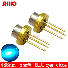 high quality 487nm 488nm 55mw laser diode blue cyan light Semiconductor Biological and medical resea