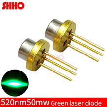 High quality laser semiconductor TO18/diameter 5.6mm 520nm 50mw green laser diode performance stabil