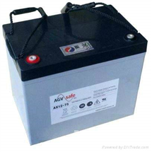 霍克蓄电池AX12-75AGV车专用蓄电池|12V75AH霍克电池
