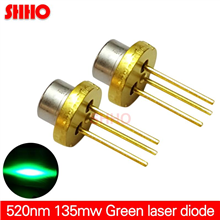 520nm 135mw green light laser diode semiconductor CS Sighting light source TO-18 diameter 5.6mm perf
