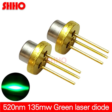 520nm 135mw green light laser diode semiconductor CS Sighting light source TO-18 diameter 5.6mm perf