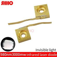 Invisible light launcher C-Mount 1.8V 980nm 3000mw infrared laser diode 3W IR emitter laser semicond