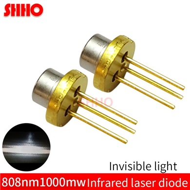 Invisible light TO5/diameter 9mm high power 808nm 1000mw infrared laser diode IR laser emitter 1W la