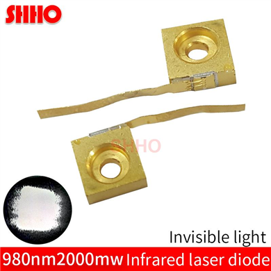 Invisible light launcher C-Mount 1.8V 980nm 2000mw infrared laser diode 2W IR emitter laser semicond