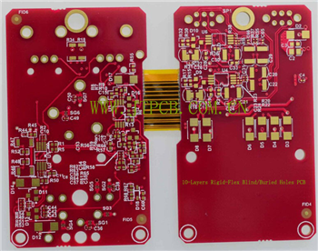 10-Layer Rigid-Flex Blind/Buried Holes PCB