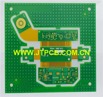 4 Layers Rigid Flex PCB (Through-hole Board)