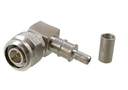TNC R/A Plug (Male) Cable Connector Crimp/Plug-in Contact for LMR-200 | Belden 7807A