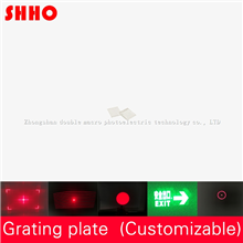       High quality 5*5*0.3 Optical Diffraction Grating Plate Laser Projection Laser lamp pattern Cus