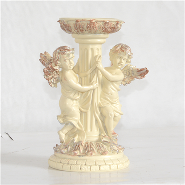 Two angels base candle holder candle sconce 