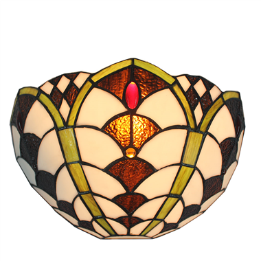 WL120033 12 inchTiffany wall sconce wall lights  stained glass wall lamp from jiufa 