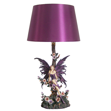TRF120001 Orchid Fairy Fabric Table Lamp