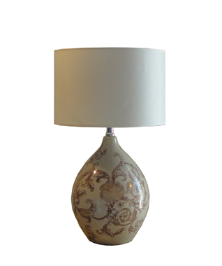 TRF130004 beauriful modern ceramics  lamp fabric table lighting
