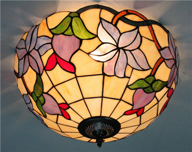 CE120010 12 inch Tiffany Style ceiling lamp Tiffany Bedroom Ceiling Light Flush Mount Ceiling Lighti