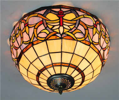 CE120015 12 inch Tiffany Style ceiling lamp Tiffany Bedroom Ceiling Light Flush Mount Ceiling Lighti