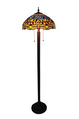 FL160005 16 inch Tiffany floor lamp stained glass floor lamp from China  