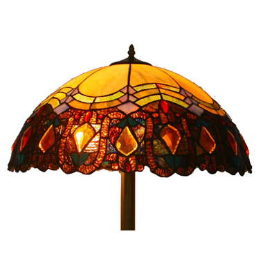 FL200106 20 inch Three lights Tiffany floor lamp stained glass floor lamp from China  