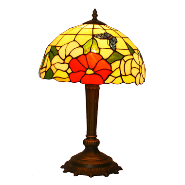TL120008 12 inch flower and butterfly TIFFANY LAMP table lamp  gift for new house from China