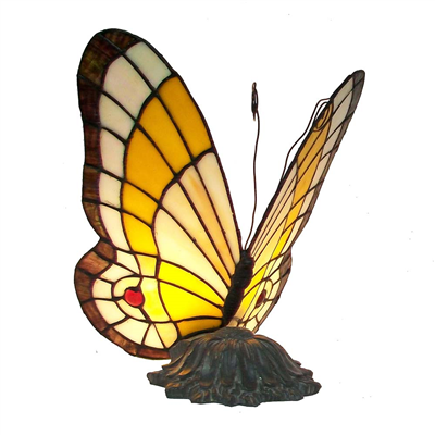 TLC00044 stained glass butterfly lamp tiffany butterfly table light memory lamp